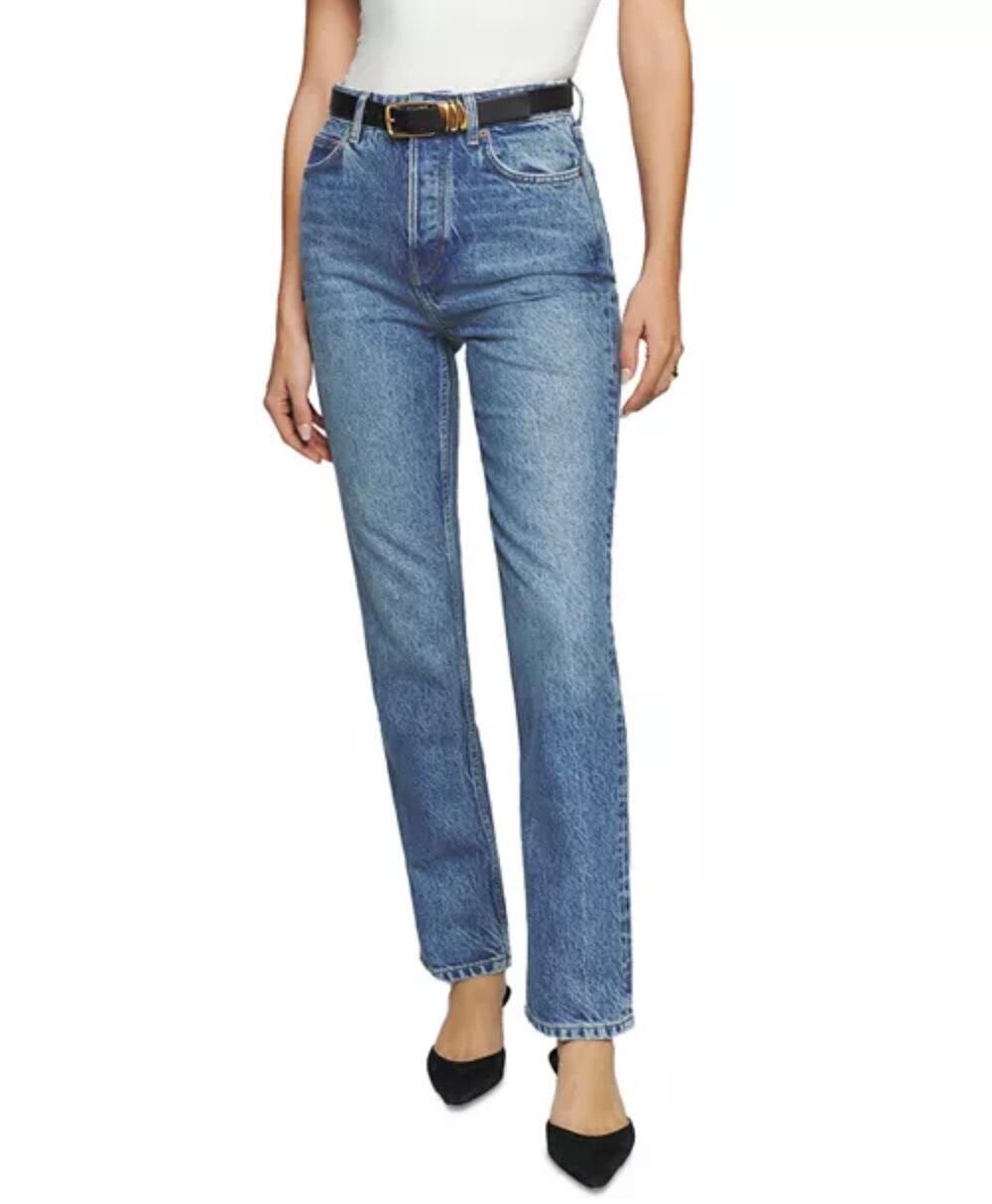 Reformation Cynthia High Relaxed Jean San Lucas wash Blue Jeans Size 27